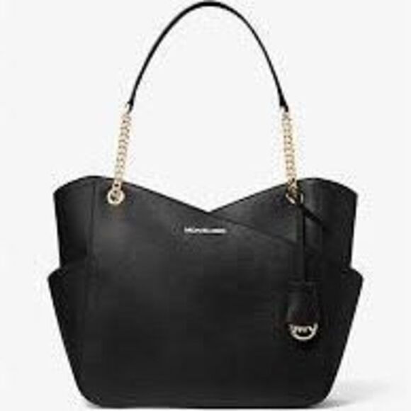 NWT MICHAEL KORS Jet Set Large  Tote Shoulder Bag Saffiano Leather - Picture 5 of 5